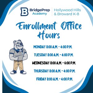 BPA families!! Here are our Enrollment office hours!!